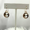 Gorgeous Sparkly Gold Plated Hammered Rivoli 12mm Swarovski® Crystal Earrings on 14K Gold Filled Earwires