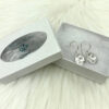 Hammered Rivoli 12mm Swarovski® Crystal Earrings - Image 8