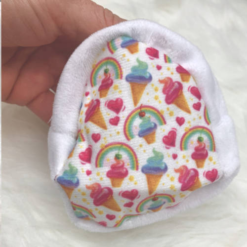 Kids Ice Cream Face Mask Pouch (front)