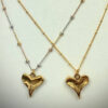 Rustic Heart Pendant Necklace