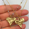 Rustic Heart Pendant Necklace hand