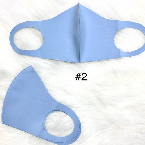 Solid Color Facemask (Blue)