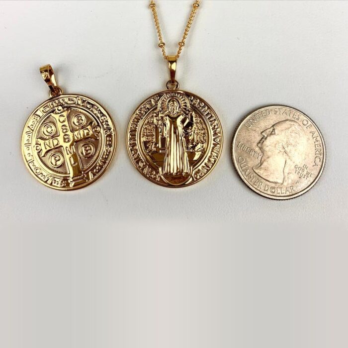 Double Sided St. Benedict Charm (Size)