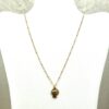 Beautiful Gold Plated Profile of Mary Religious Charm Necklace - Image 6