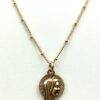 Beautiful Gold Plated Profile of Mary Religious Charm Necklace - Image 7