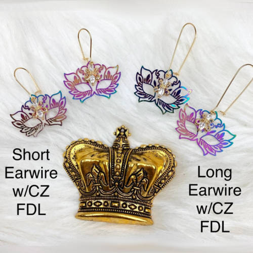 Rainbow Mask Earrings (Display charm Wires)