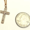 Gold Crucifix Charm Necklace