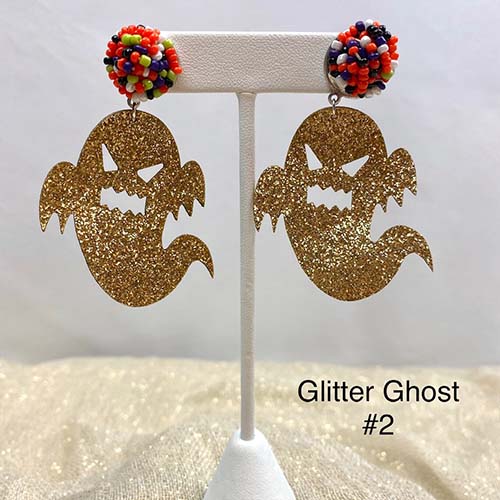 Dangle Halloween Earrings (Ghost)
