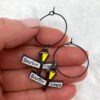 New Orleans Iconic Street Sign Earrings (Hoop 2)