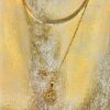 Beautiful 18K Gold Plated St. Joseph Oval Religious Necklace - Image 4