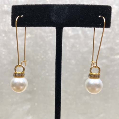 Pearl Earrings Long