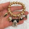 Fleur de Lis Football Bracelet