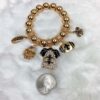 Fleur de Lis Football Bracelet