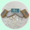 Rectangular Mother of Pearl Charm Earrings
