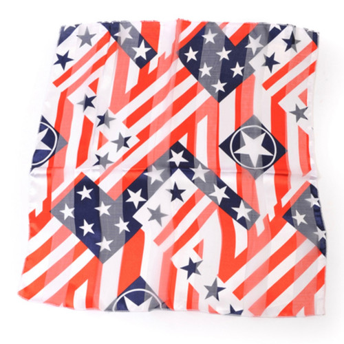 USA American Flag Polyester Scarf