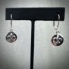 Silver Crystal Fleur De Lis Earrings