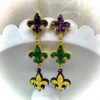 Fleur De Lis Dangle Earrings - Image 4