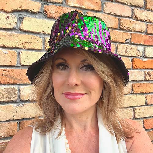 Sequin Mardi Gras Hat