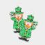 St. Patrick's Day Glittered Leprechaun Earrings