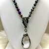 Stunning Multi-Color Faceted Glass 8mm Beaded Long Necklace - Image 3