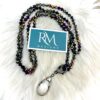 Stunning Multi-Color Faceted Glass 8mm Beaded Long Necklace - Image 4