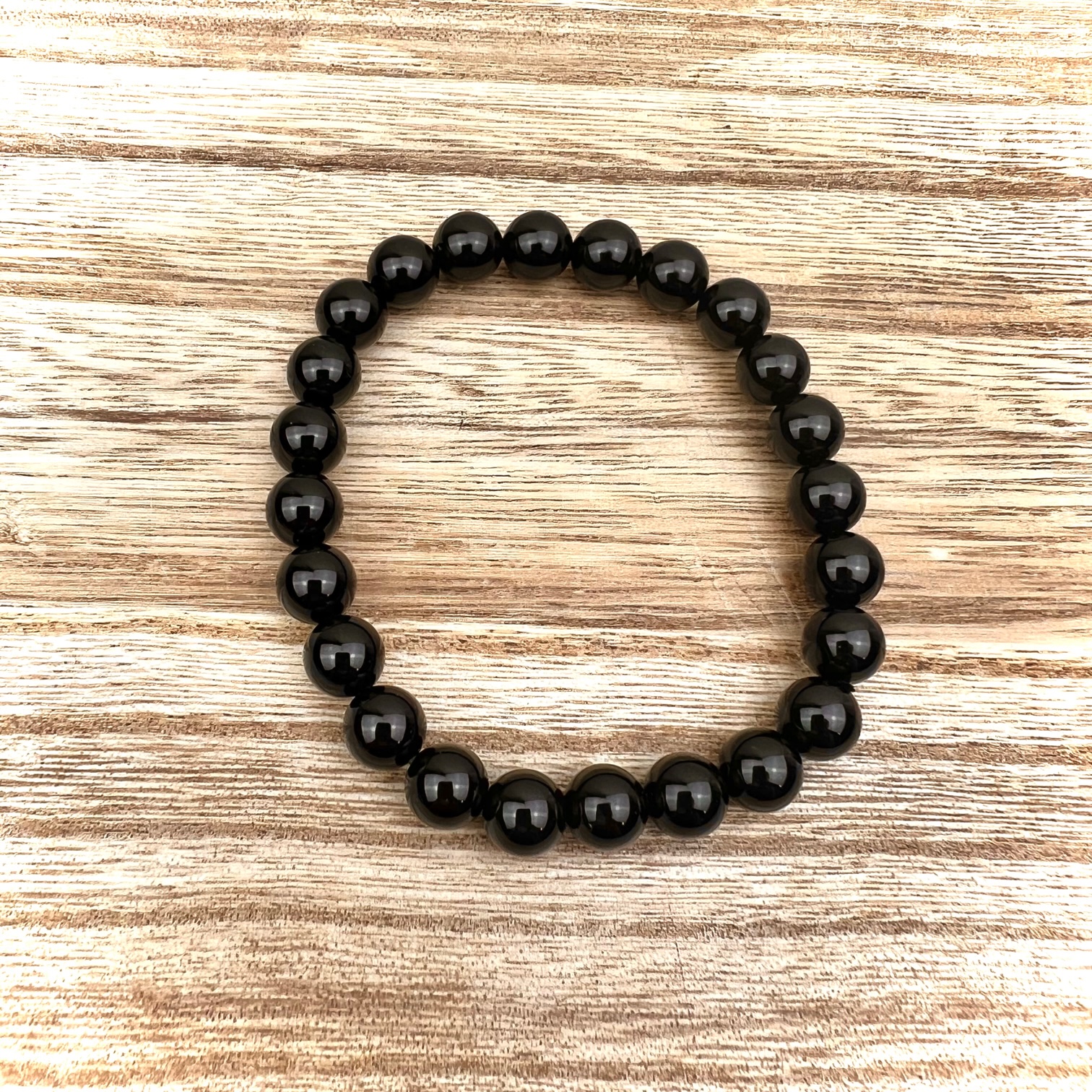 Black Onyx Stretch Bracelet | Rachel Maddox Designs