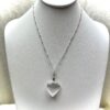 Selenite Heart Charm Necklace
