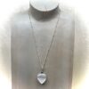 Selenite Heart Charm Necklace - Image 2