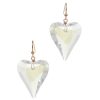 Lovely Clear AB Heart Stone Dangle Earrings - Image 6
