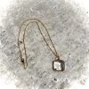 Beautiful Gold-Plated Faceted Glass Pendant - Image 7