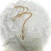 Lovely, Eye-Catching Gold-Plated Brass CZ Cross Pendant - Image 4