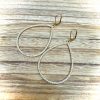Lovely Pave Crystal Teardrop Silver & Gold -Plated Earrings - Image 10