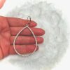 Lovely Pave Crystal Teardrop Silver & Gold -Plated Earrings - Image 13