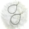 Lovely Pave Crystal Teardrop Silver & Gold -Plated Earrings - Image 14
