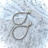 Lovely Pave Crystal Teardrop Silver & Gold -Plated Earrings - Image 15