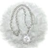Mother of Pearl Fleur de Lis Pendant with Clear Cubic Zirconia - Image 3