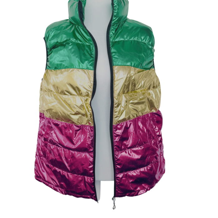 Mardi Gras Puffer Vest - Image 2