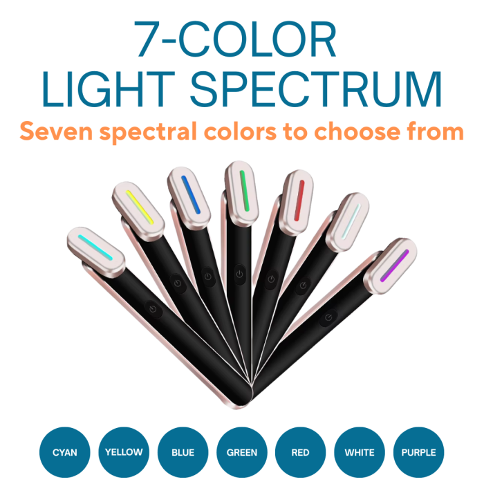 Facial Beauty Wand - 7 Color LED Light Therapy - Image 2