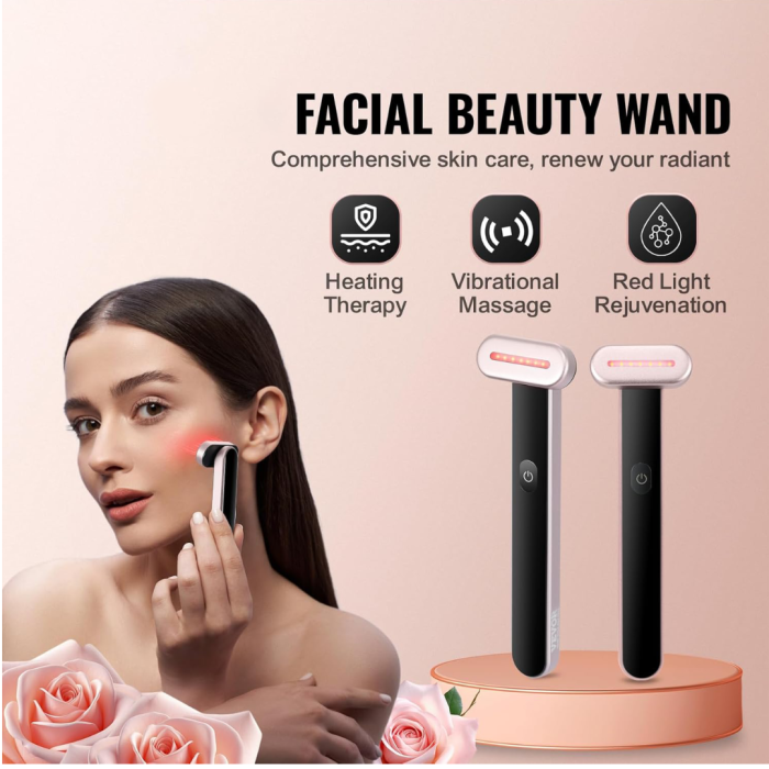 Facial Beauty Wand - 7 Color LED Light Therapy